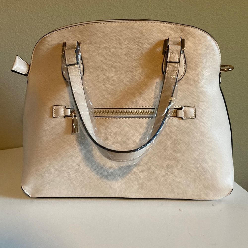 Vanessa Williams Off White Lush Round Satchel - Picture 2 of 5